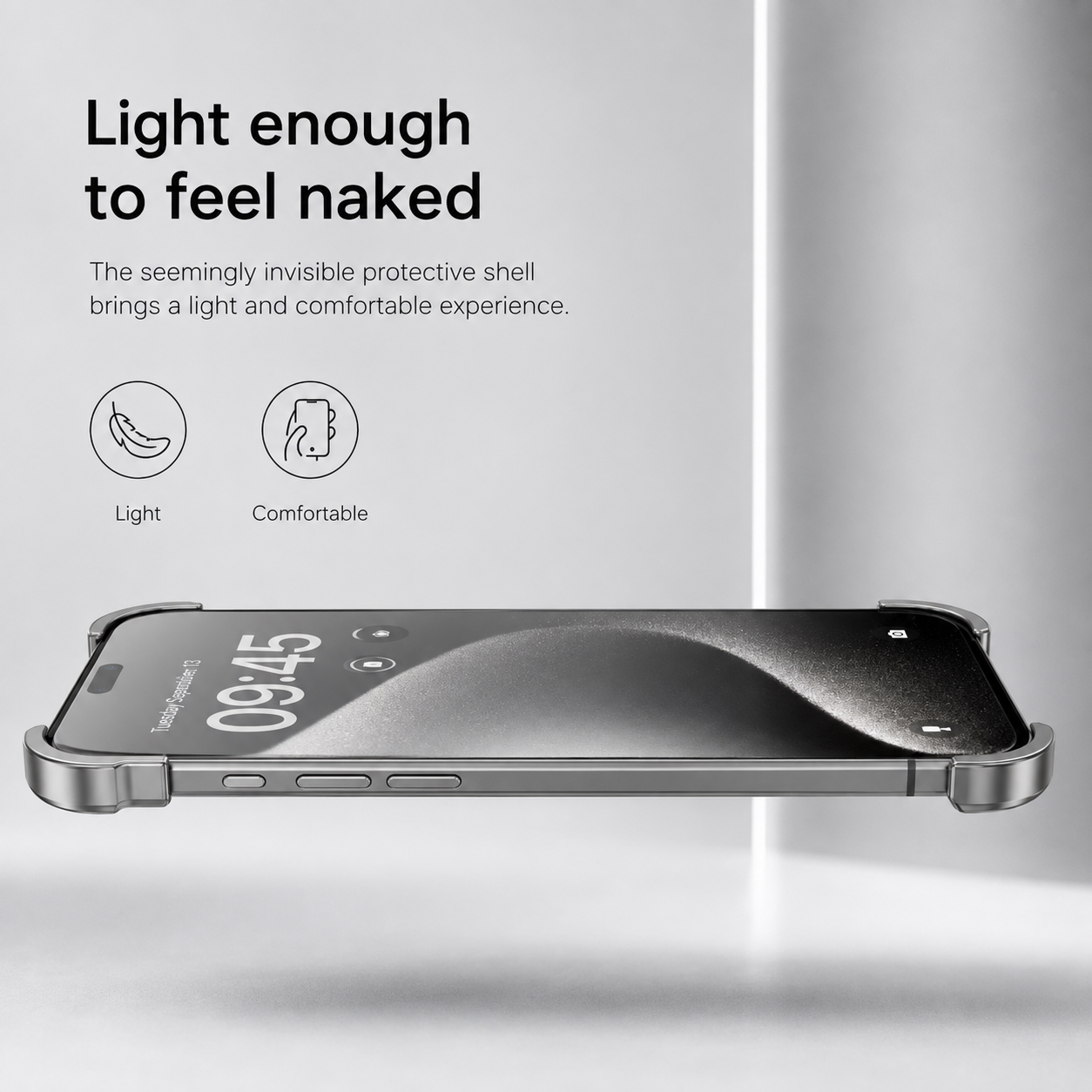 Ultra-Thin Minimalist Aluminium Bumper Phone Case with Lens Protector for iPhone