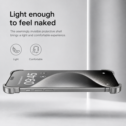 Ultra-Thin Minimalist Aluminium Bumper Phone Case with Lens Protector for iPhone