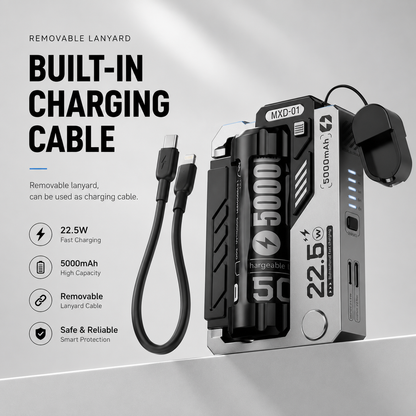 Replaceable Battery Power Bank 20000mAh | 22.5W Fast Charging Portable Charger