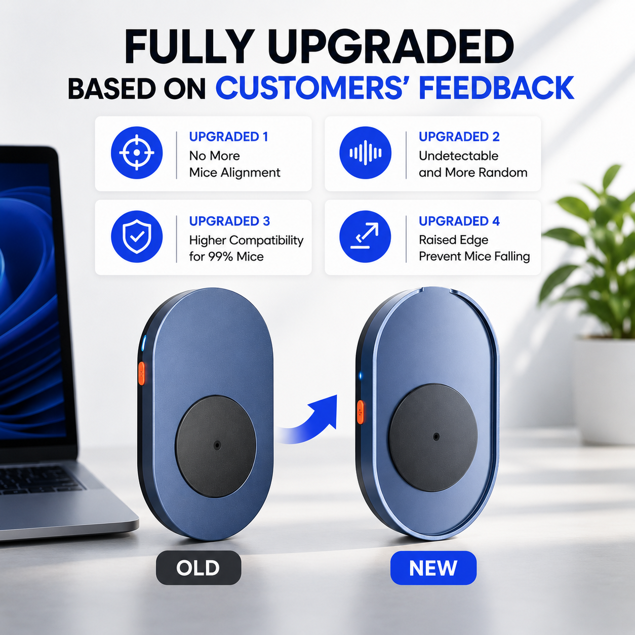 Smart Mouse Mover Pro with Undetectable 360° Random Movement | Automatic Mouse Jiggler