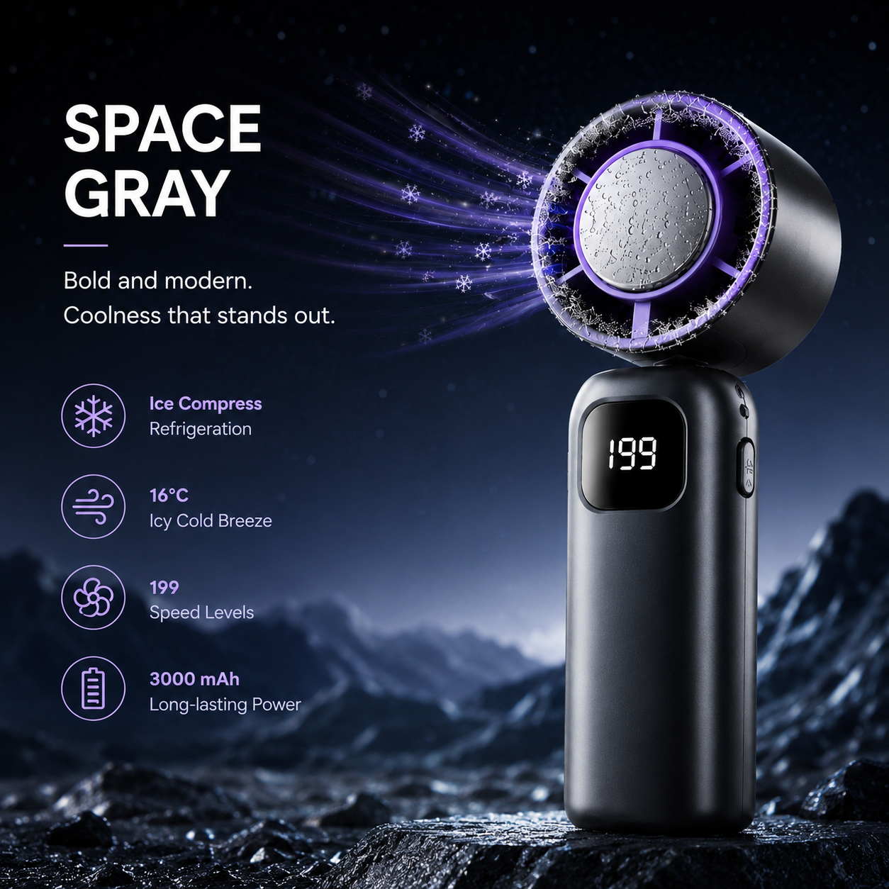 Portable TurboJet™ Mini Air Conditioner Fan | Ice Compress Refrigeration