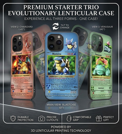 Pokémon Card-Inspired 3D Phone Case – Creative Anime Cover for iPhone, Samsung