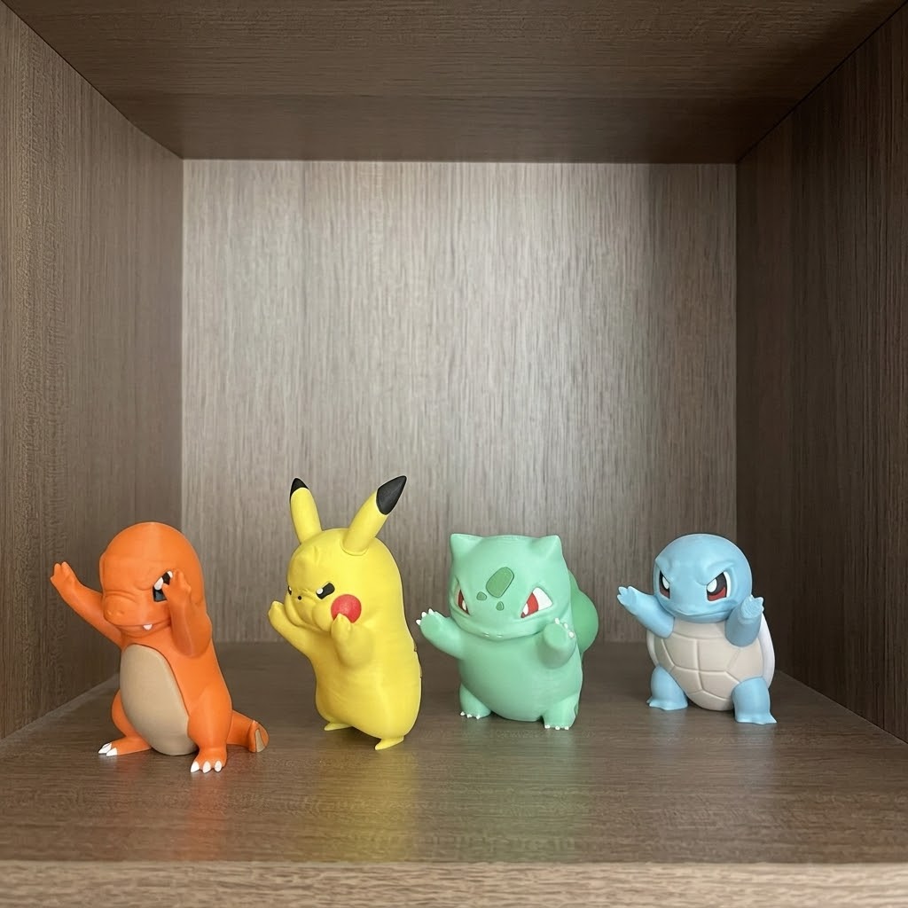 3D Printing Pokémon Cartoon Anime Figure Collectible Ornaments & Decor