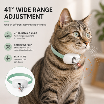 Smart Rechargeable Laser Cat Collar – Automatic Interactive Toy for Cats & Kittens